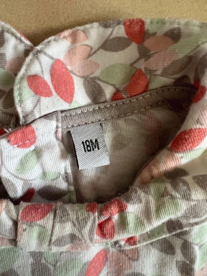 T-shirt feuille taille 18 mois - photo numéro 2