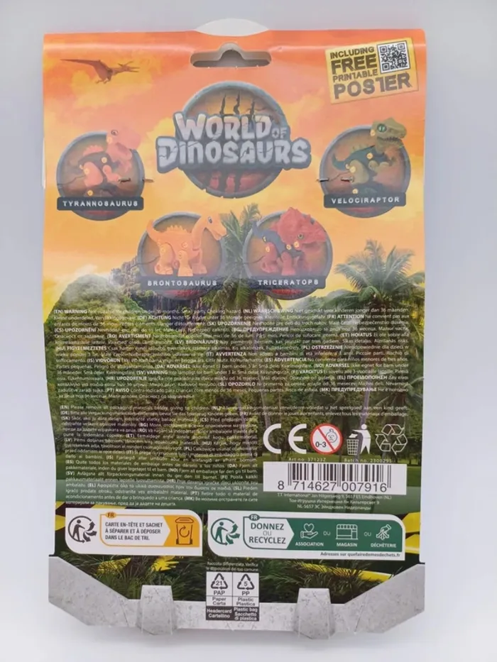 Lot de 4 Kits Dinosaures à Monter – World of Dinosaurs – Neuf - photo numéro 3