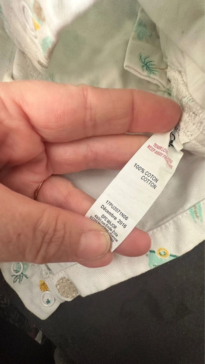 Salopette coconut Cyrillus 18 mois TBE (11€) - photo numéro 3