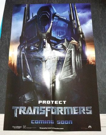Poster Affiche Transformers cinema movie Decepticons Optimus Prime