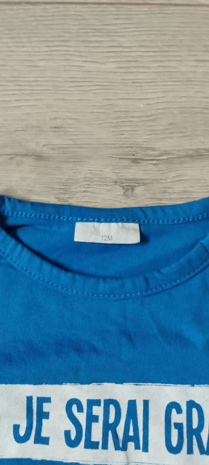 T-shirt ML garçon 12 mois - photo numéro 3