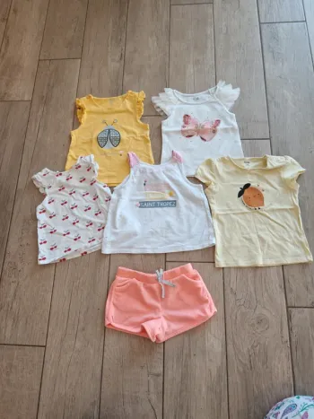 Lot de vêtements été 2/3 ans tachés