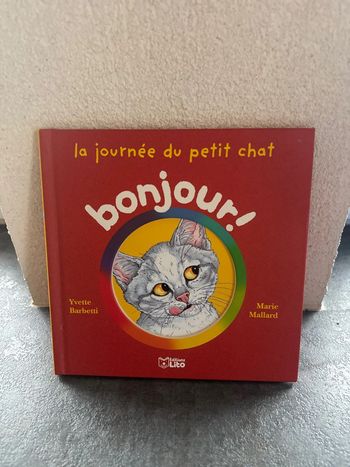 Livre pour apprendre à lire bonjour petit chat