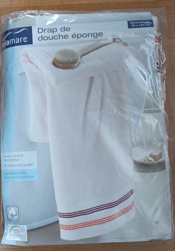 Vends drap de douche éponge
