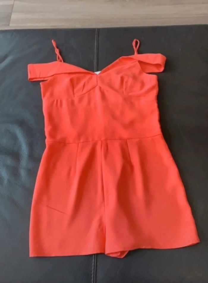 Superbe CombiShort neuf fluide corail Naf Naf 🌸 42 - photo numéro 9