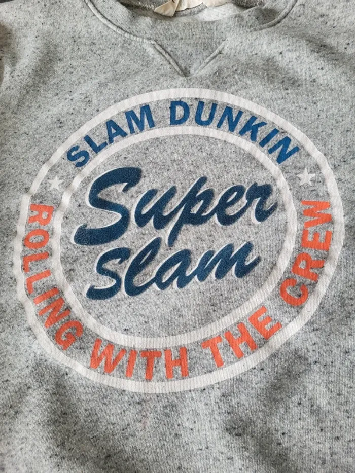Sweat gris 14 ans Super slam - photo numéro 7
