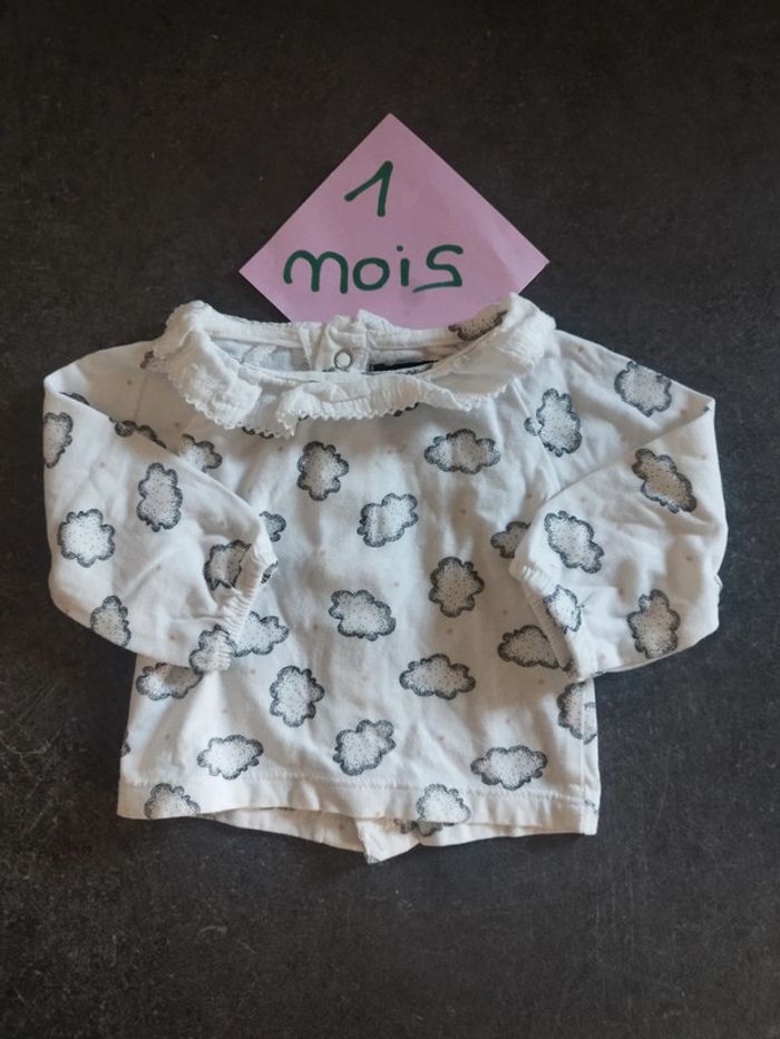 T-shirt nuage 1 mois