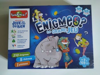 Jeu " énigmes, le grand jeu"