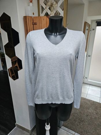 Camaïeu pull gris taille L