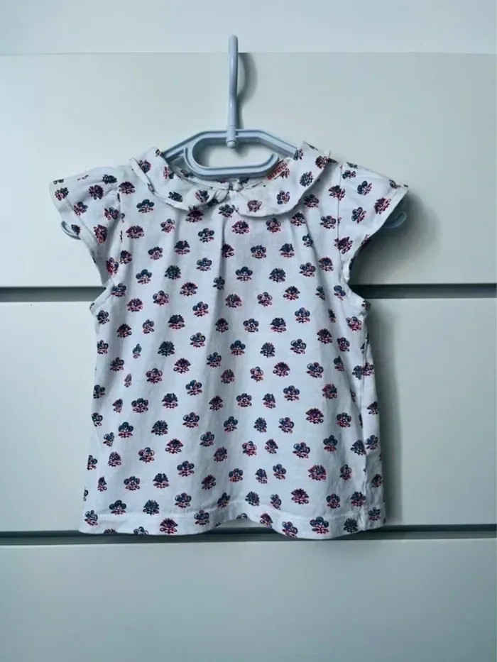 Lot 10 t shirt fille 12 mois manches courtes - photo numéro 8