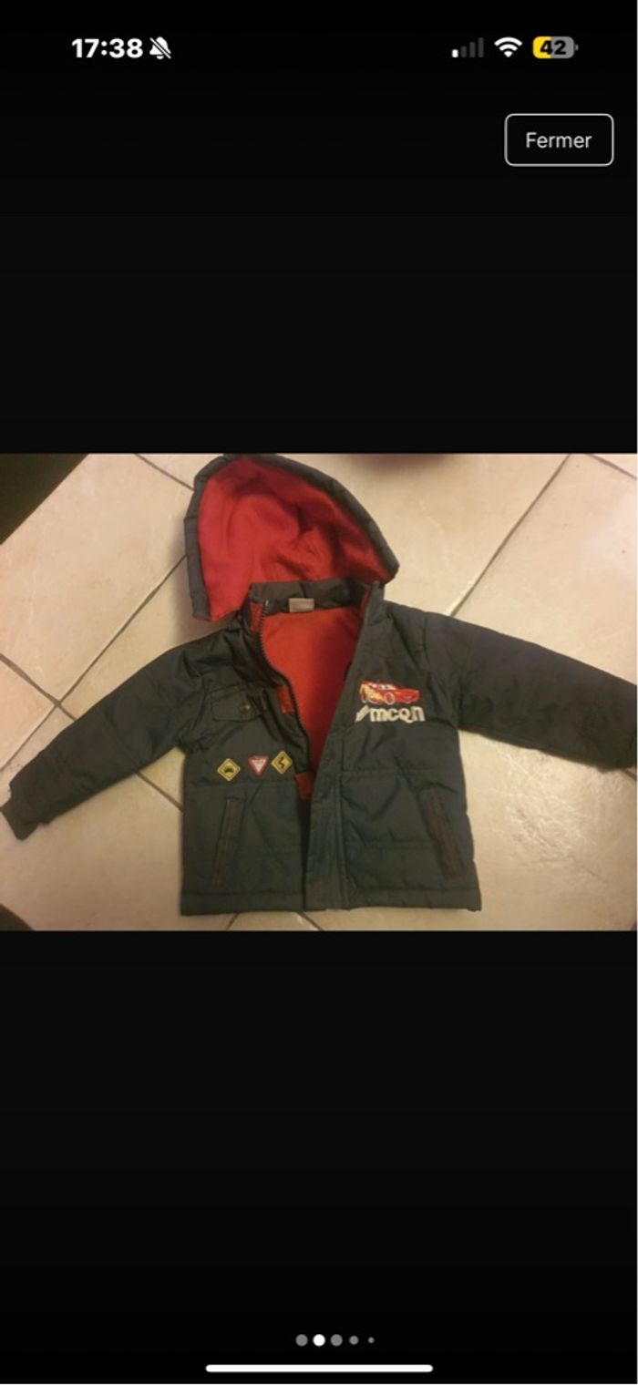 Manteau 12 mois Disney Cars - photo numéro 5