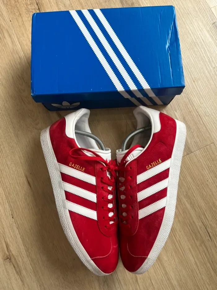Adidas Gazelle OG Rouge Blanc Taille 44,5 - photo numéro 2