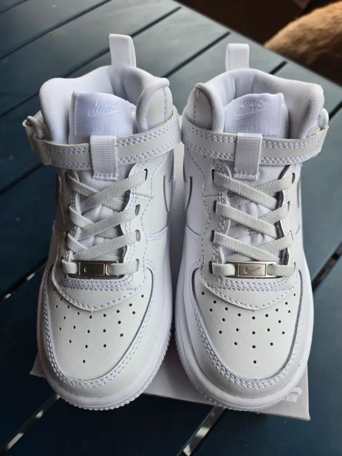 Nike force 1 mid easyon taille 27 neuves blanche - photo numéro 4