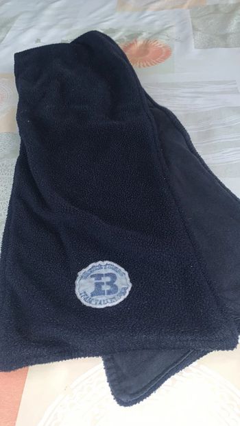 Écharpe enfant doublée bleu marine