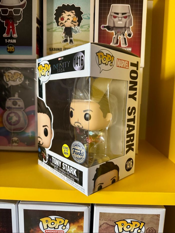 Funko Pop! 1416 - Marvel Studios The Infinity Saga - Tony Stark - Glows In The Dark - Funko Special Edition - photo numéro 2