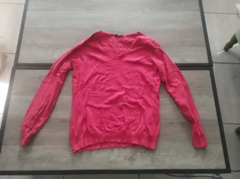 Pull fin rouge