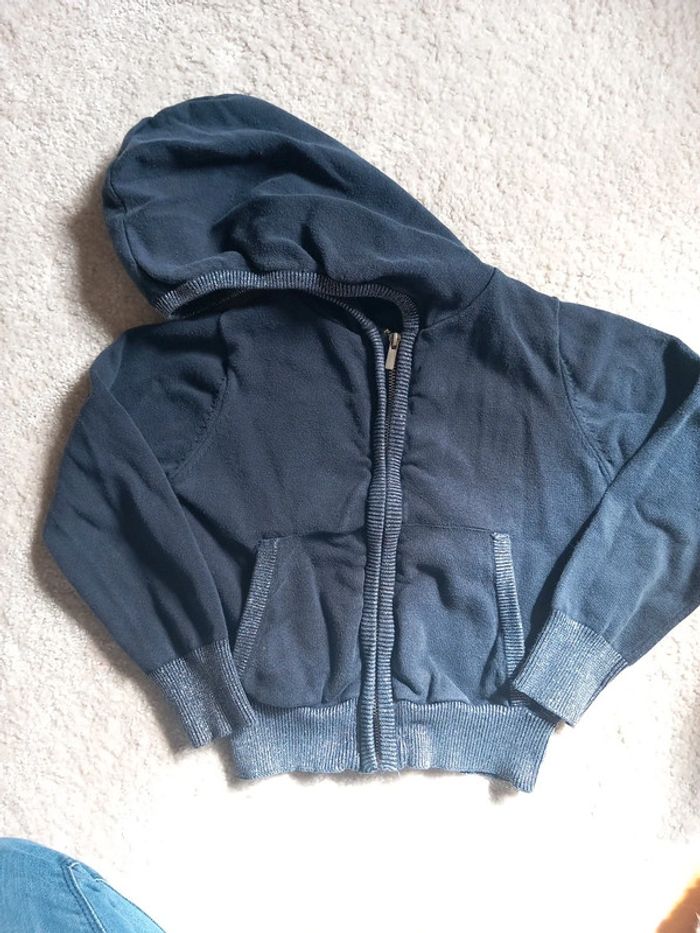 Gilet zippé fille 4 ans