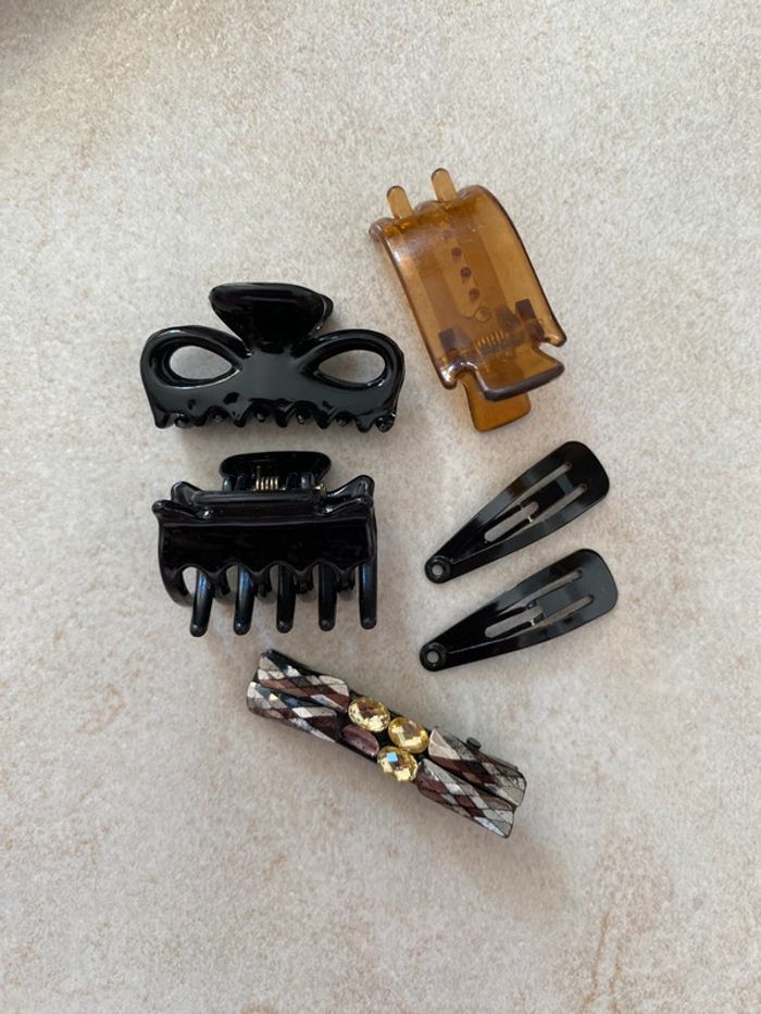 Lot de barrettes pince fille Noir - photo numéro 4
