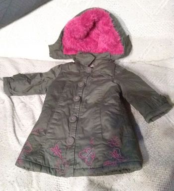 lot de 2 vêtement chaud fille 18 mois: Anorak Adidas et manteau fille Orchestra