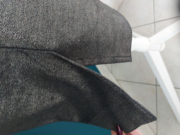 Jupe crayon Zara Trafaluc gris brillant taille M - photo numéro 4