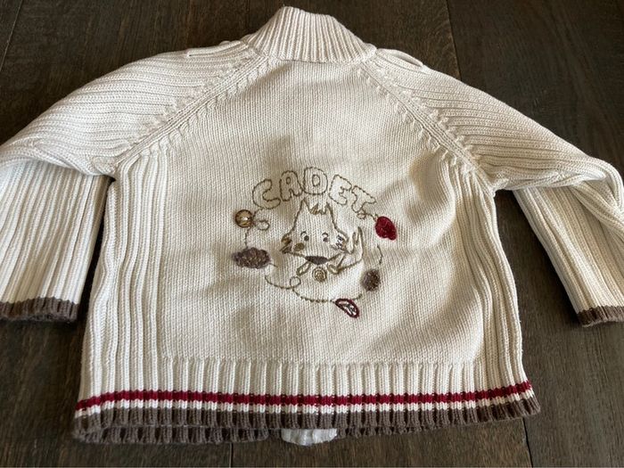 Gilet beige 12 mois - photo numéro 2