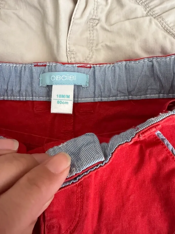 Lot de 2 pantalons 18 mois Obaibi - photo numéro 2
