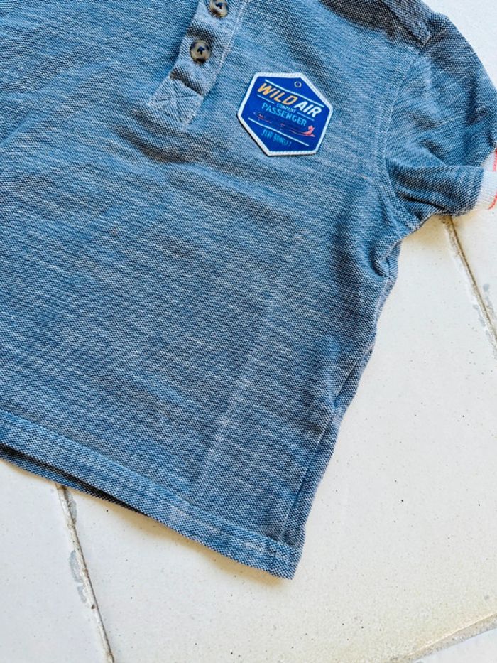 Polo bleu chiné - photo numéro 4