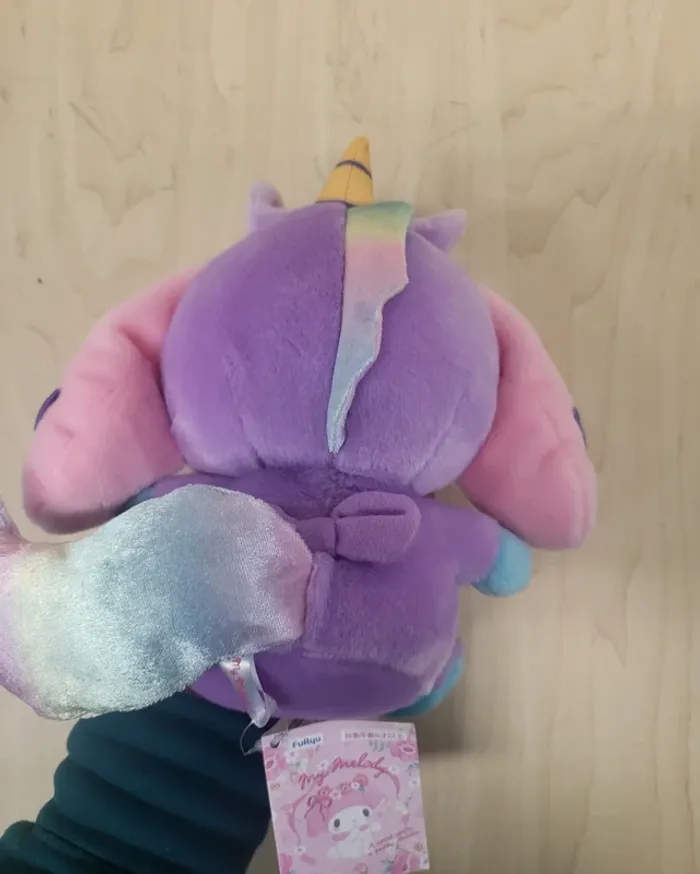Petite peluche Sanrio My Melody Licorne : violette - photo numéro 3