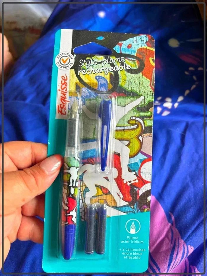 Stylo plume rechargeable neuf avec étiquette - photo numéro 2
