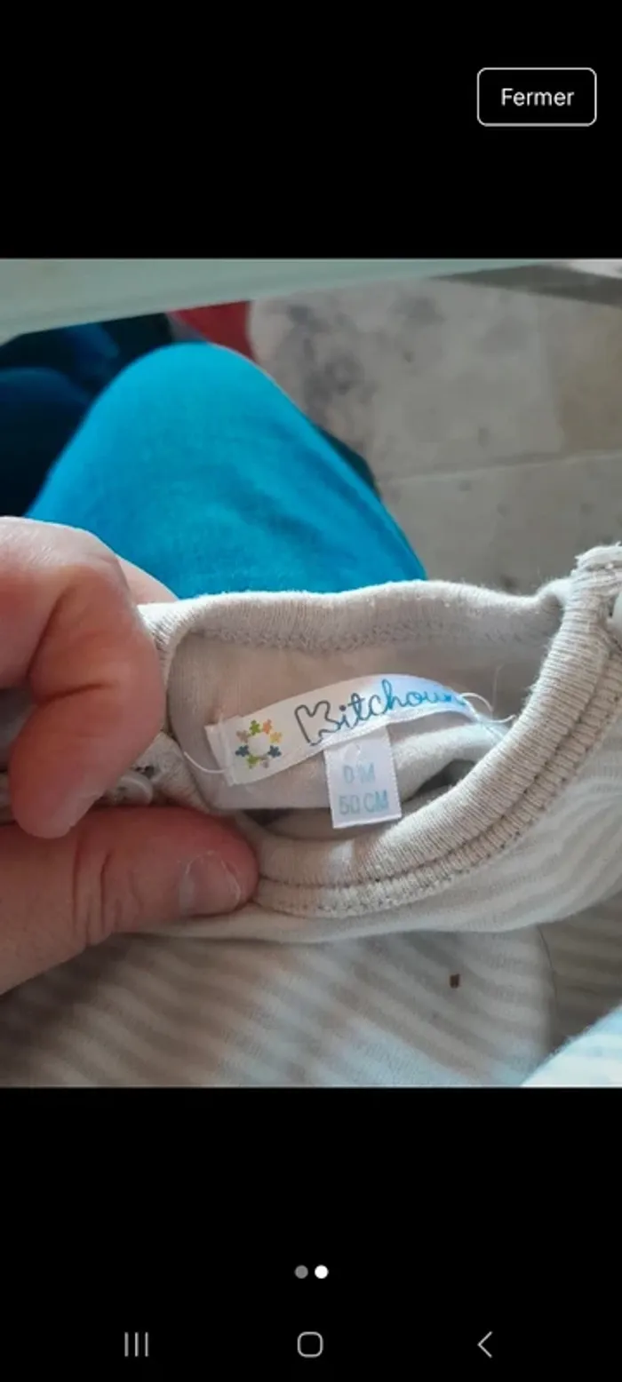 Pyjama naissance 50cm - photo numéro 2