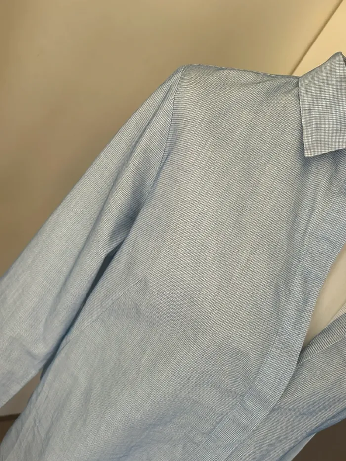 Cos chemise longue femme en coton, coupe oversize bleu  Taille 38. État neuf - photo numéro 2