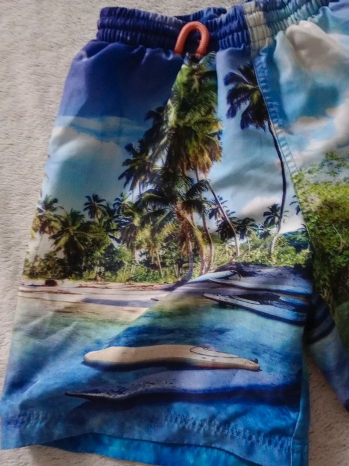 Short de bain homme taille s palmier c17 - photo numéro 2