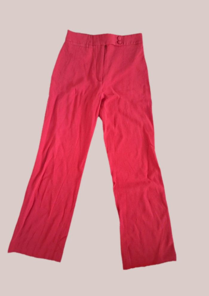 Pantalon Martin Crop Sézane – Rouge Coquelicot – T.36