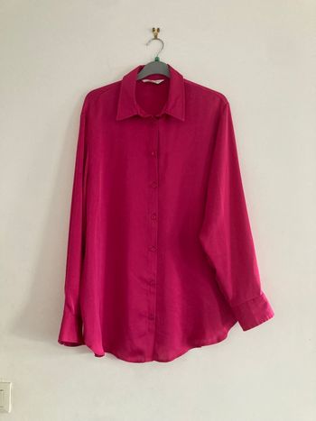 Chemise rose fushia satiné 44