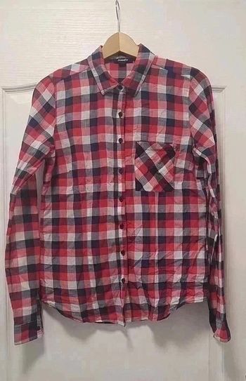 Chemise à carreaux bleu blanc rouge Jennyfer M