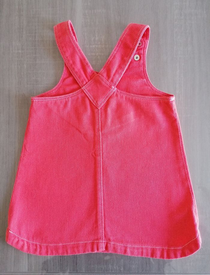 Robe salopette rose 12 mois - photo numéro 3