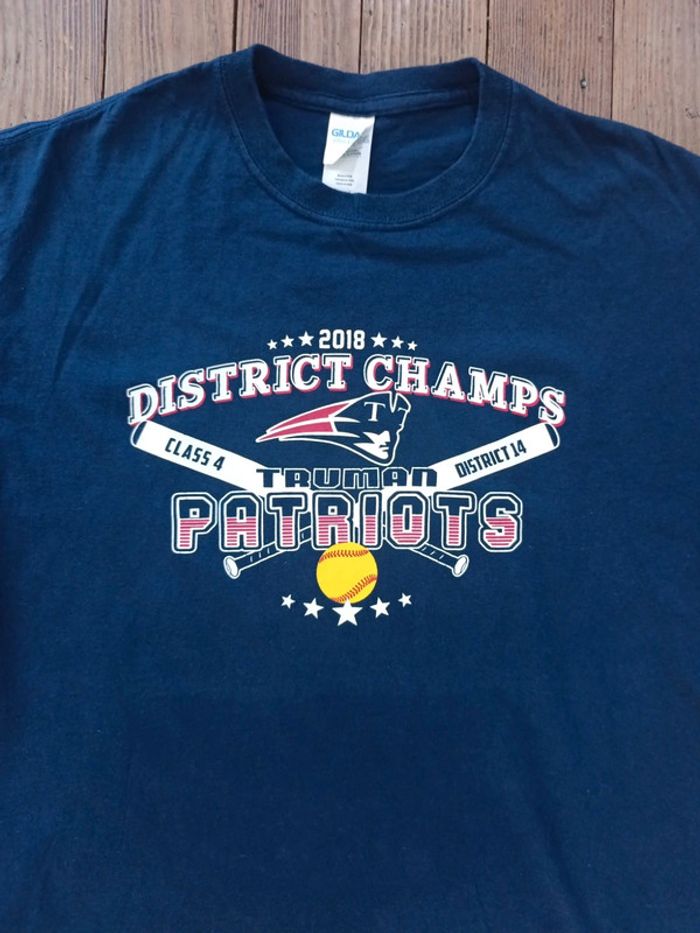 T-shirt Patriots softball usa 2018 M - photo numéro 2