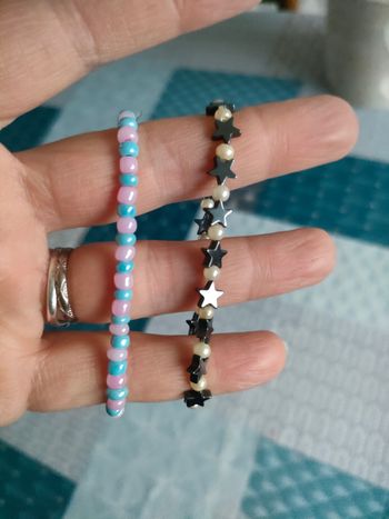 2 bracelets élastique