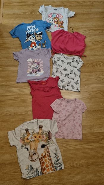 Lot t-shirt 6 ans fille été