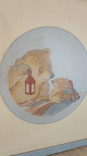 Cadre broderie déco enfants