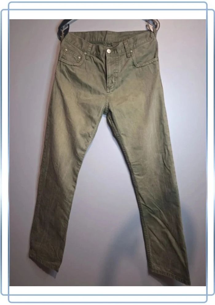 Jeans carhartt homme slim kaki taille 39/40, W30L32 - photo numéro 2