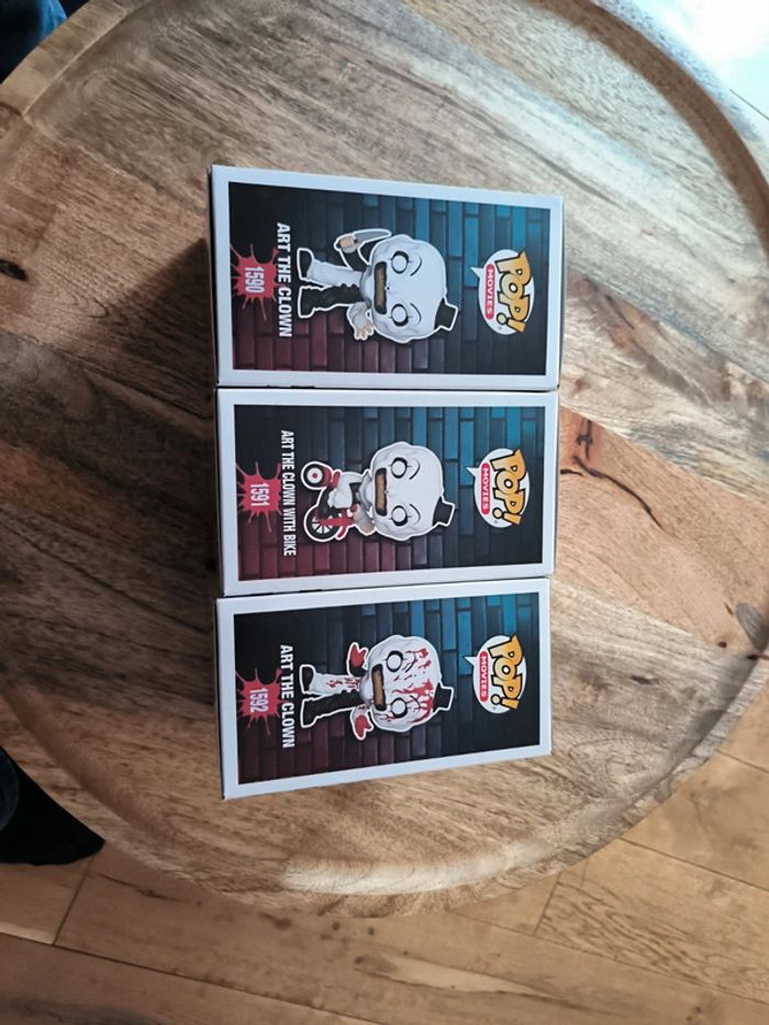 Lot de 3 pop art the clown terrifier - photo numéro 4