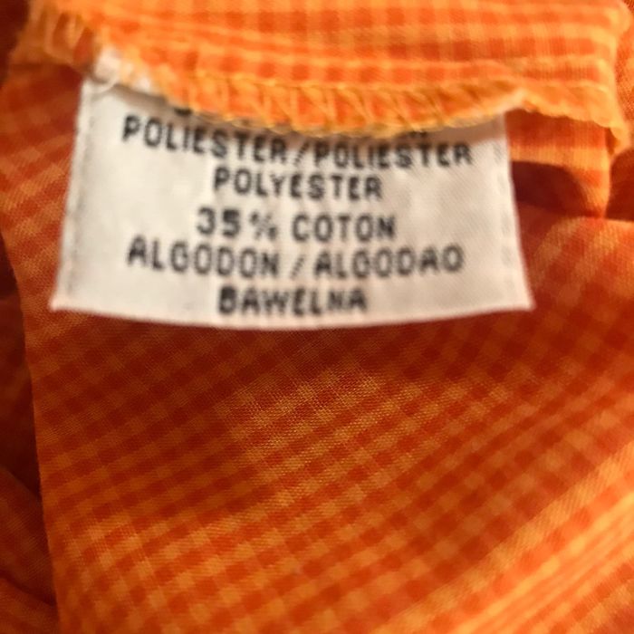chemise orange à petits carreaux carreaux - photo numéro 3