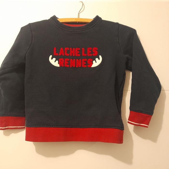 Pull Jules 8 ans  " lache les Rennes "