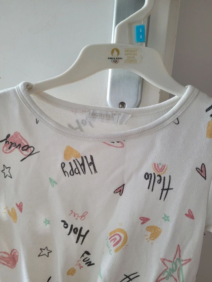 Robe à manches courtes matière sweat 4 ans - photo numéro 5
