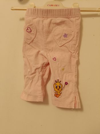 Pantalon Rose Baby Looney Tunes (Tweety) - 12 Mois