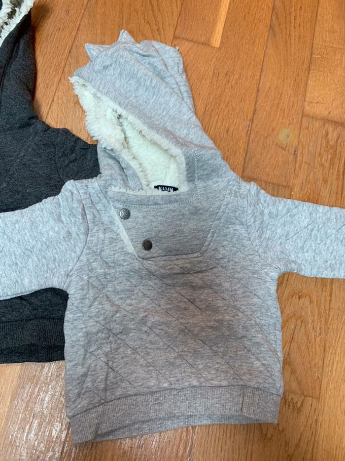 Lot 3 sweats molletonné 3 mois kiabi - photo numéro 2