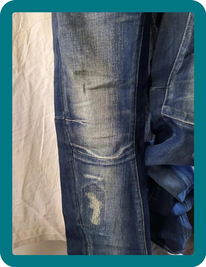 Jean melt loose tapered G star 3301 neuf à bretelles - photo numéro 4