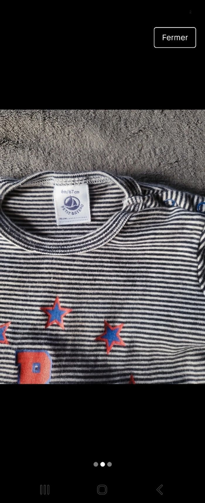 T-shirt garçon 6 mois - photo numéro 2