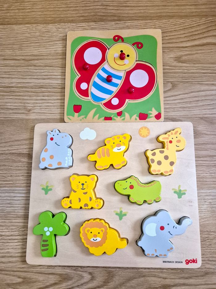 Lot de 4 Puzzles en bois - photo numéro 2